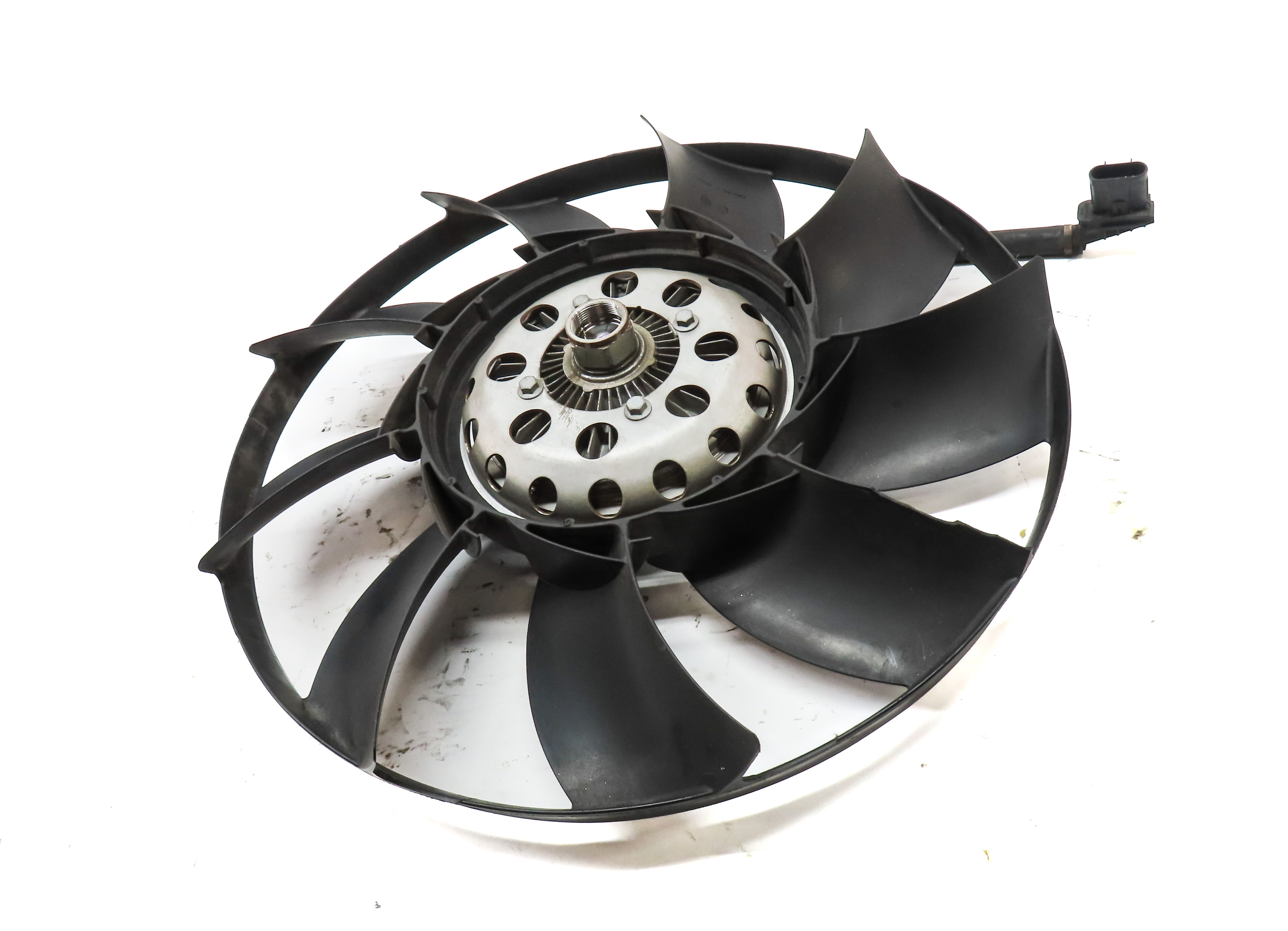 06-09 RANGE ROVER L322 ENGINE RADIATOR COOLING FAN CONDENSER ASSEMBLY w/MOTOR — exact item pictured